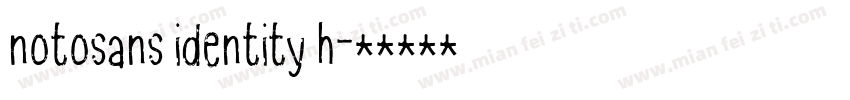 notosans identity h字体转换